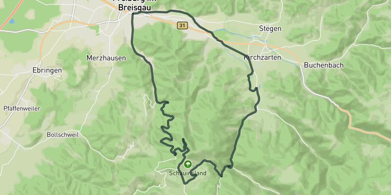 Schauinsland-Oberried Loop route preview