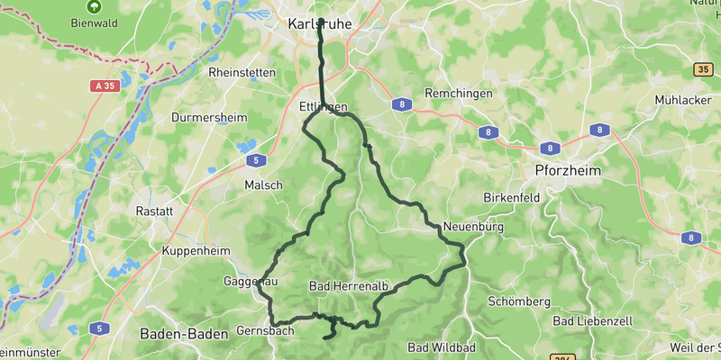 The Devil's Mill (Teufelsmühle) route preview