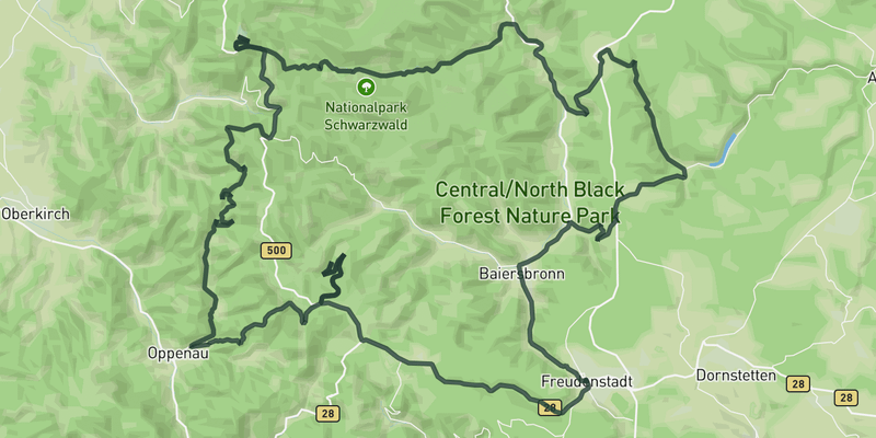 Through the Black Forest National Park to the Hornisgrinde route preview