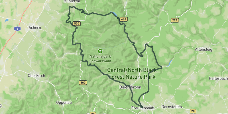 Through the Hundsbach Valley route preview