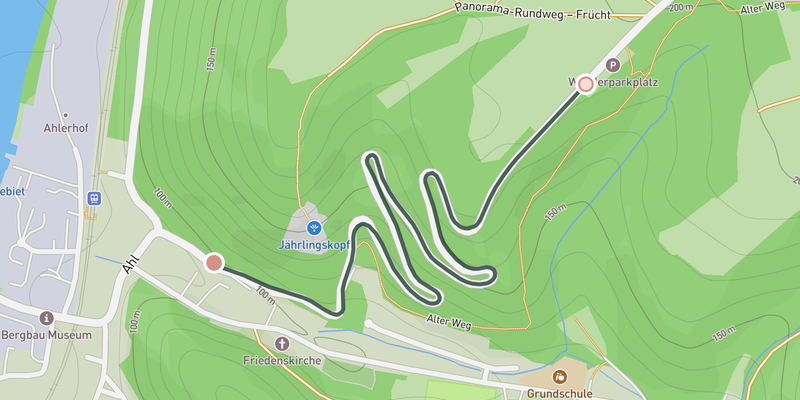 Friedrichssegen - Frücht elevation profile