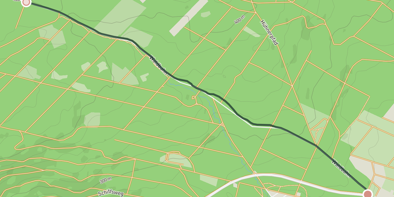 Köppern-Wehrheim (Munitionsdepot) elevation profile