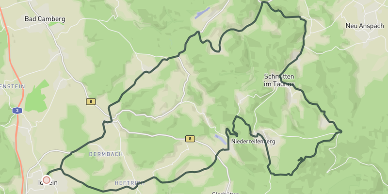 Feldberg Hinterland route preview