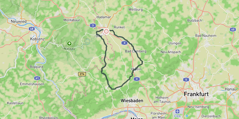 In the heart of Taunus route preview