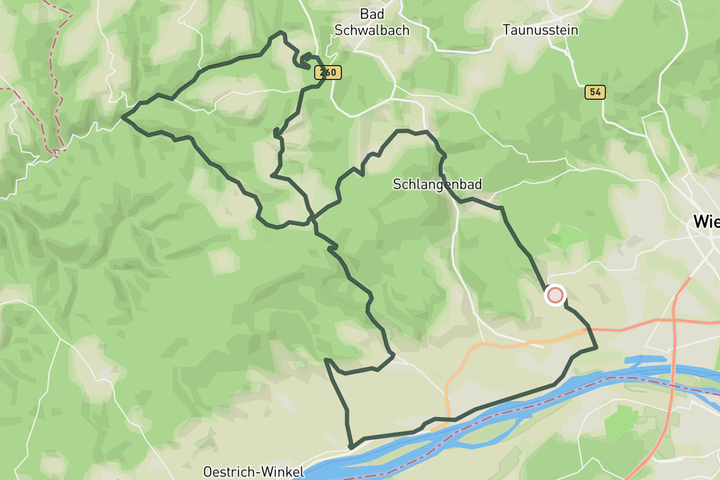 cycling map for Rheingau Reprise