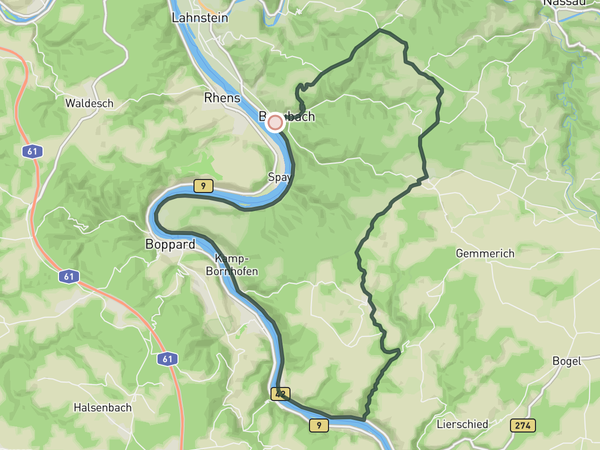Rhine and more route map