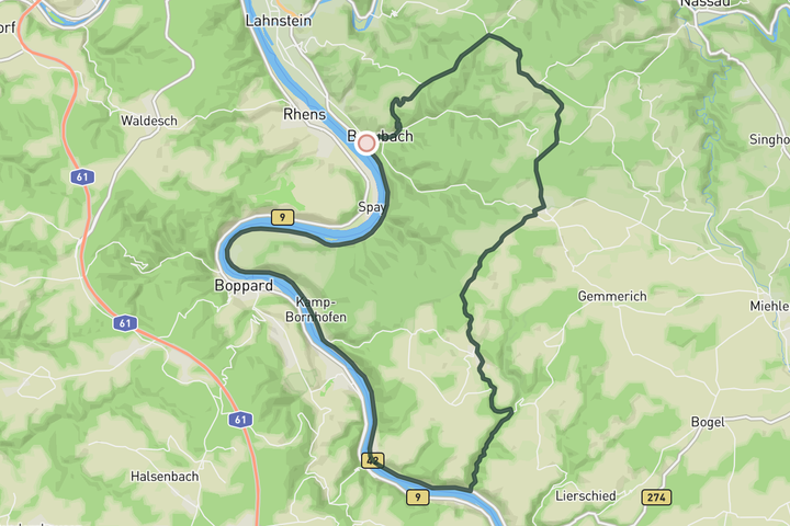 Rhine and more route map