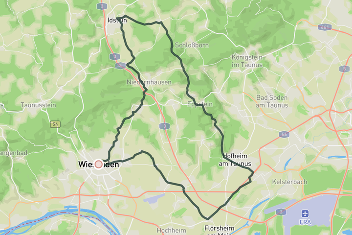 cycling map for Roman Roads