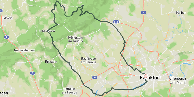 Taunusklassiker route preview