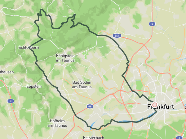 Taunusklassiker route map