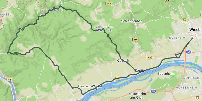 Wispertal route preview