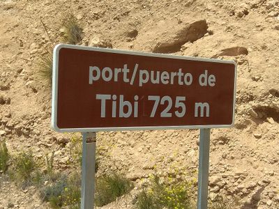 Puerto de Tibi from Montnegre