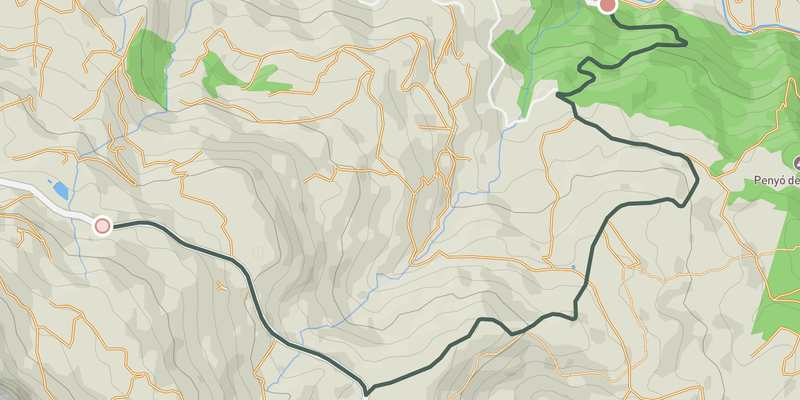 Altet del Canonge elevation profile