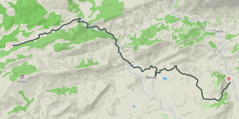 Puerto de Torremanzanas elevation profile