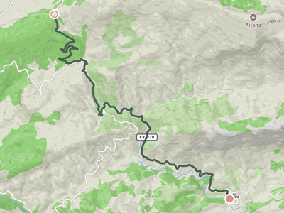 Puerto de Tudons from Sella