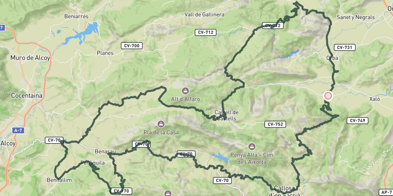Gran Fondo Costa Velo route preview