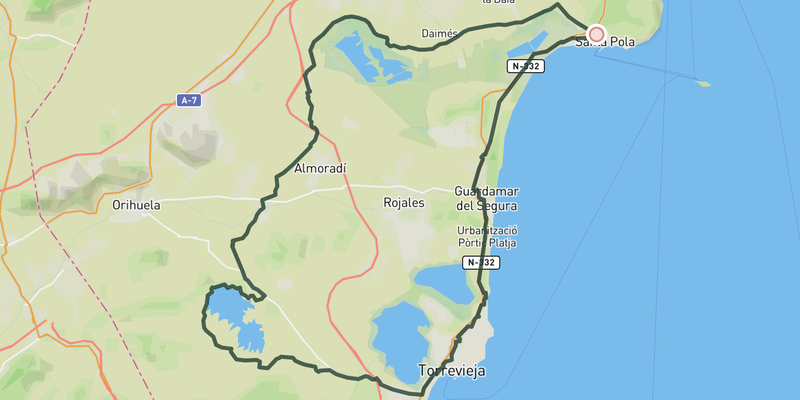 Lagoons and Reservoir Loop route preview