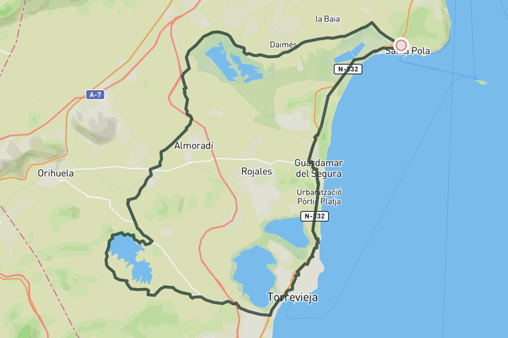 cycling map for Lagoons and Reservoir Loop