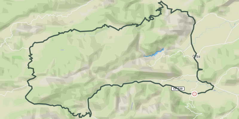 Out to Tollos and back route preview