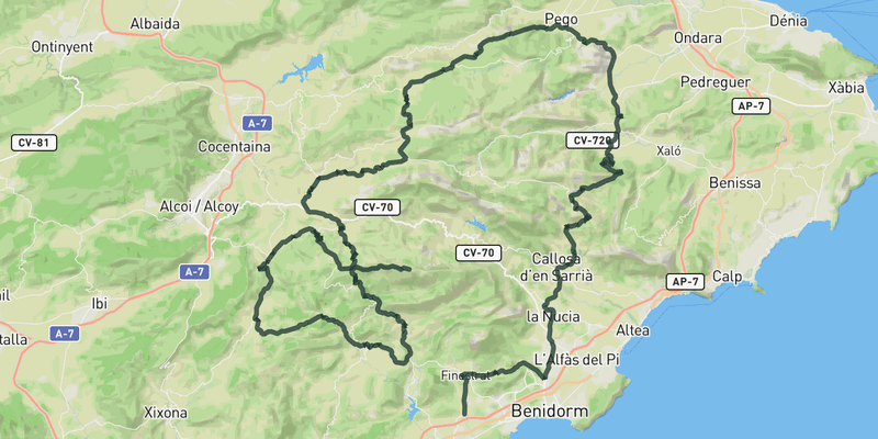 Stage 9 - La Vuelta 26 road cycling route map