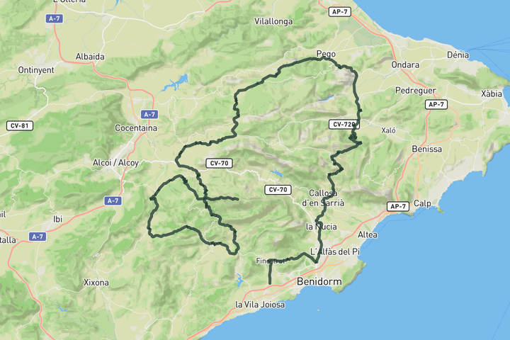 road cycling route map for Stage 9 - La Vuelta 26