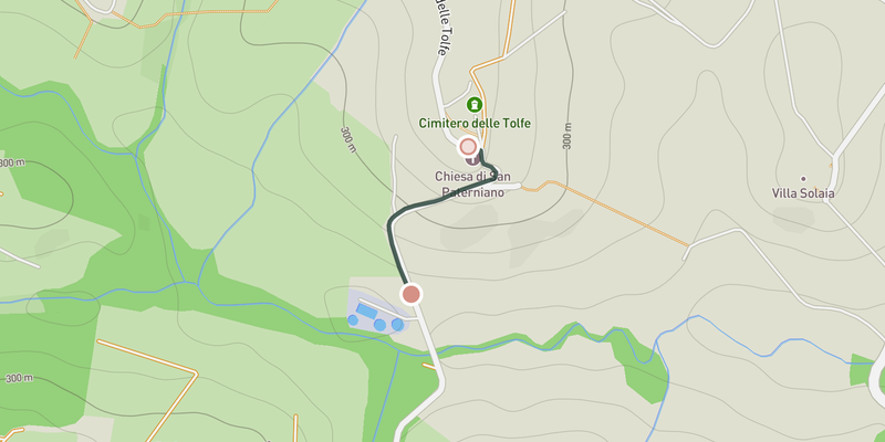Le Tolfe elevation profile