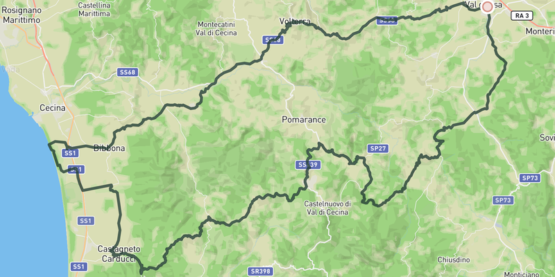 California Dreaming route preview