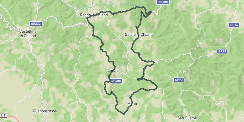 Chianti West route preview