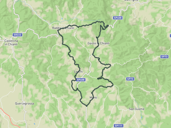 Chianti West route map