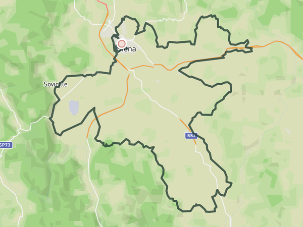 Gran Fondo Strade Bianche route map