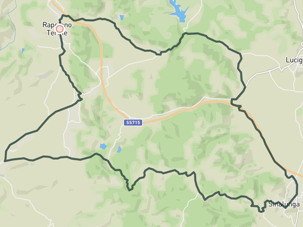 The beauty of Rapolano Terme route map