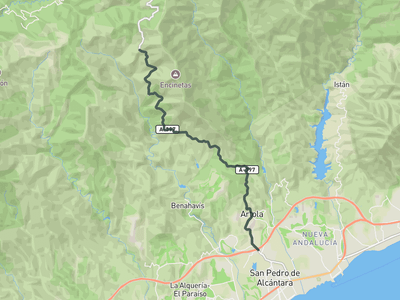 Puerto del Madroño from San Pedro de Alcántara