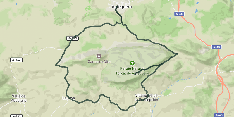 El Torcal and puerto de La Joya from Antequera route preview
