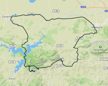 Guadalhorce reservoir loop
