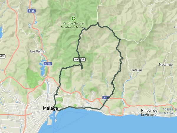 Malaga Classic route map