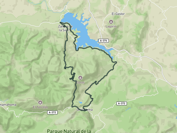 Puerto de las Palomas loop from Grazalema route map