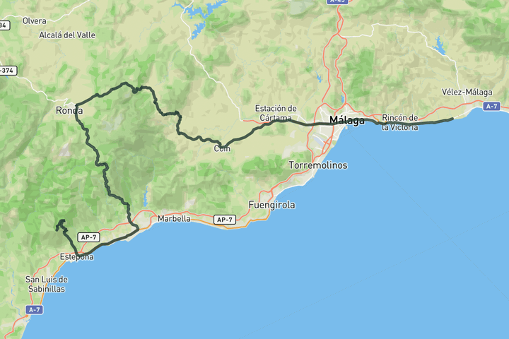 road cycling route map for Stage 19 Vuelta 26