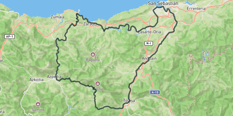 Coast and Iturburu route preview