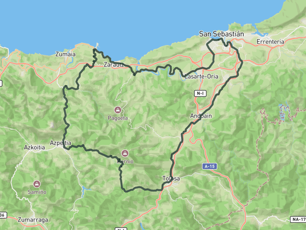 Coast and Iturburu route map