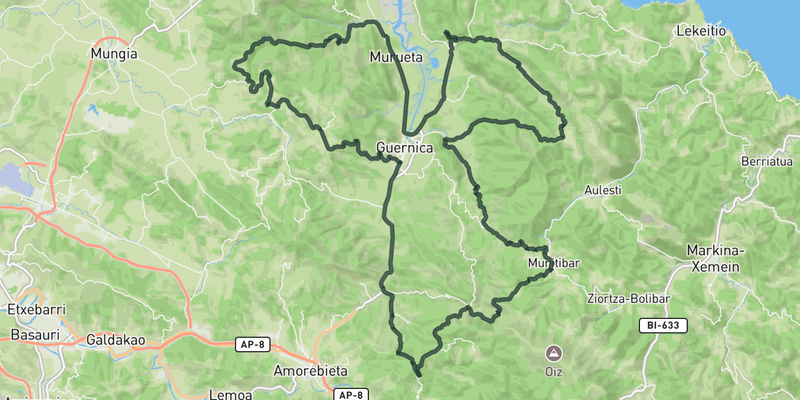 Cols of Urdaibai route preview