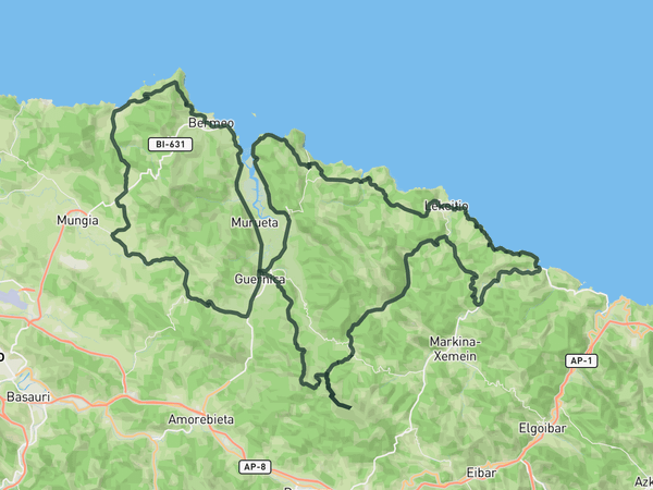 Gran Fondo Urdaibai route map