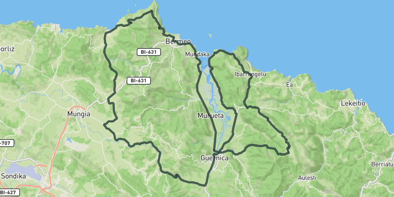 Urdaibai Gran Depart route preview