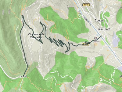 Col de Châteauneuf from Contes