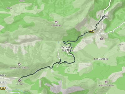 Col de Sant Marc from Bouyon