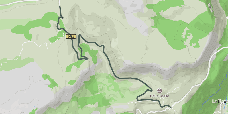 Col de l'Écre elevation profile
