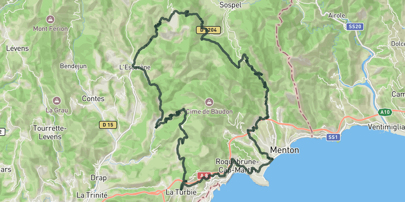 Pays des Paillons route preview