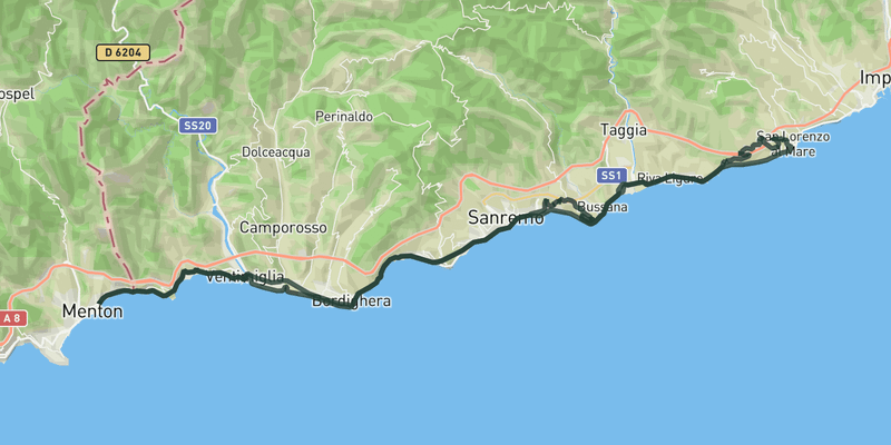 San Remo finale - coastal road route preview