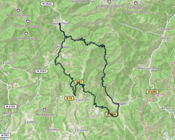Sospel loop from Roquebillière