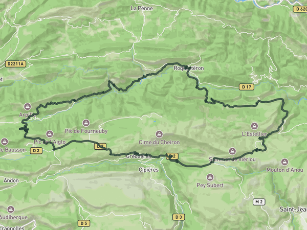 The Cheiron Loop route map