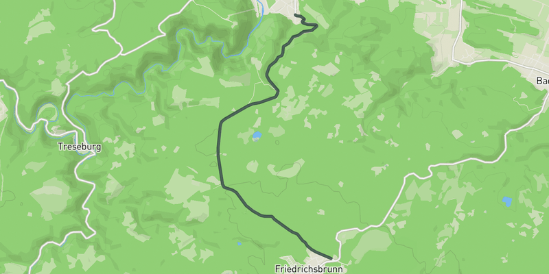 Thale to Friedrichsbrunn elevation profile